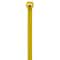 Panduit Cable Tie, 15 in L, 4 in Max Bundle Dia., Yellow, Nylon 6/6, 50 lb Strength, 1000 PK BT4S-M4Y - alternate 4